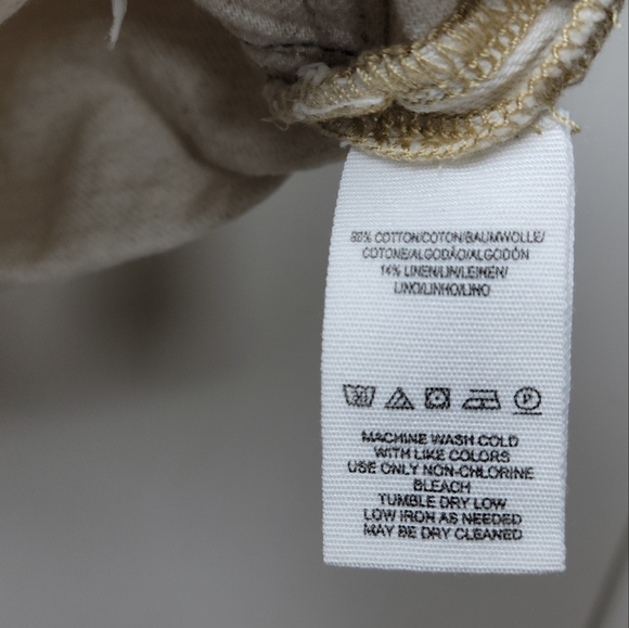 Free People Paper Bag Waist Cotton Linen Blend Spring and Summer Skirt Size 8 - Picture 10 of 10